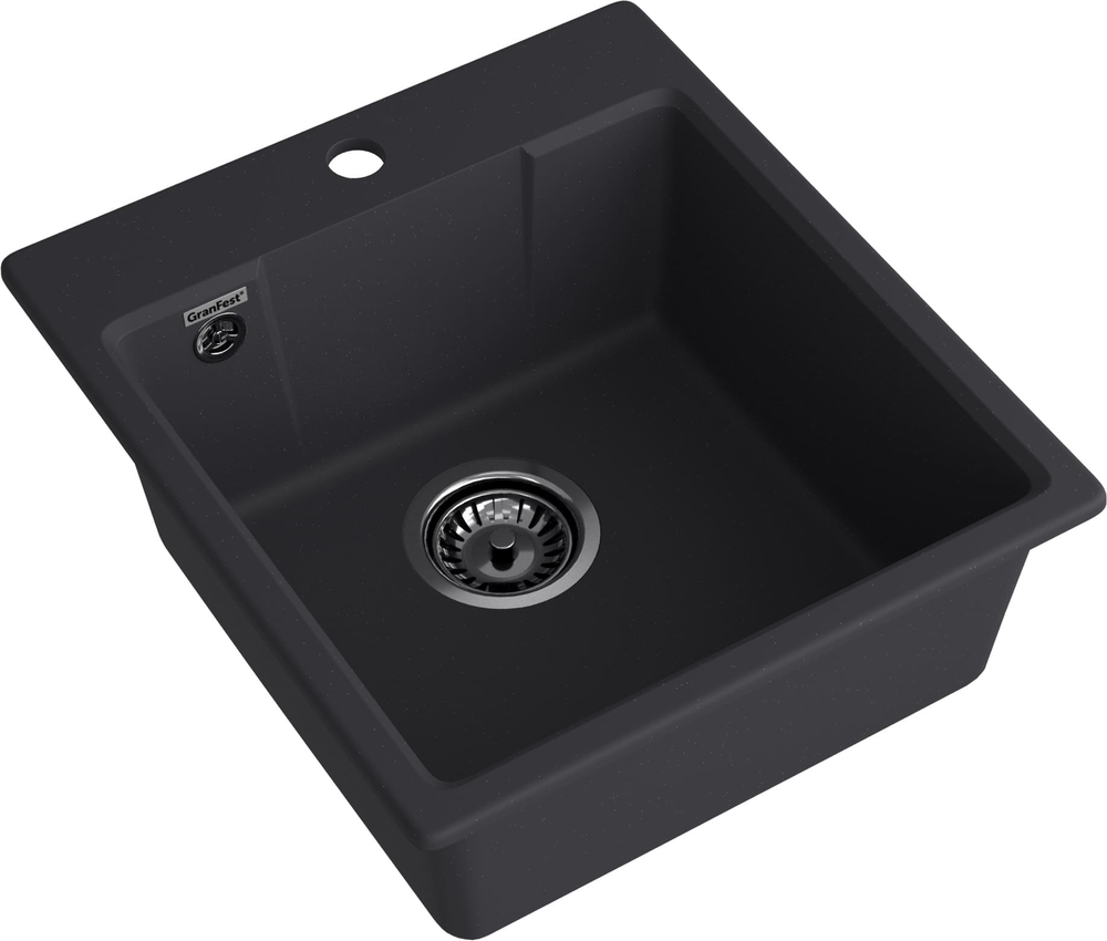 GranFest URBAN GF-UR-644, мойка, гранит, черный