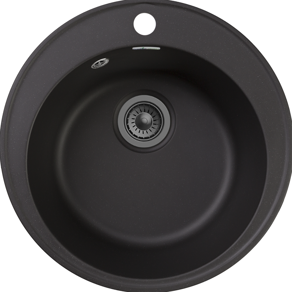 GranFest QUARZ GF-Z08, мойка, гранит, черный