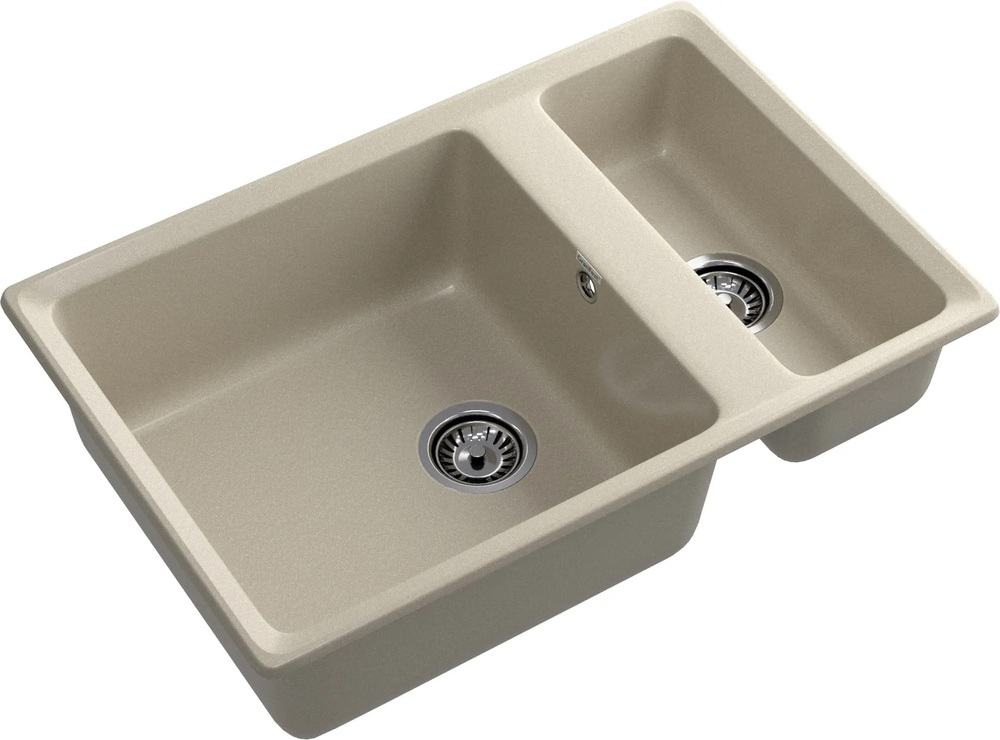 GranFest LEVEL GF-LV-760K, мойка, мрамор, топаз