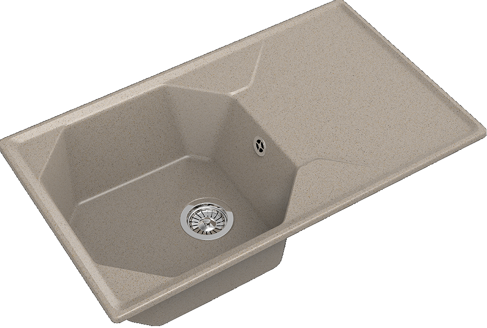 GranFest UNIQUE GF-U-840L, мойка, мрамор, песочный