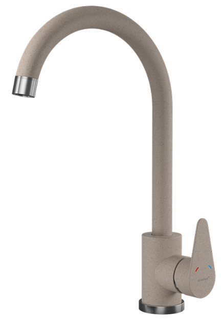 GranFest GF-Z-5412, смеситель, гранит, песочный