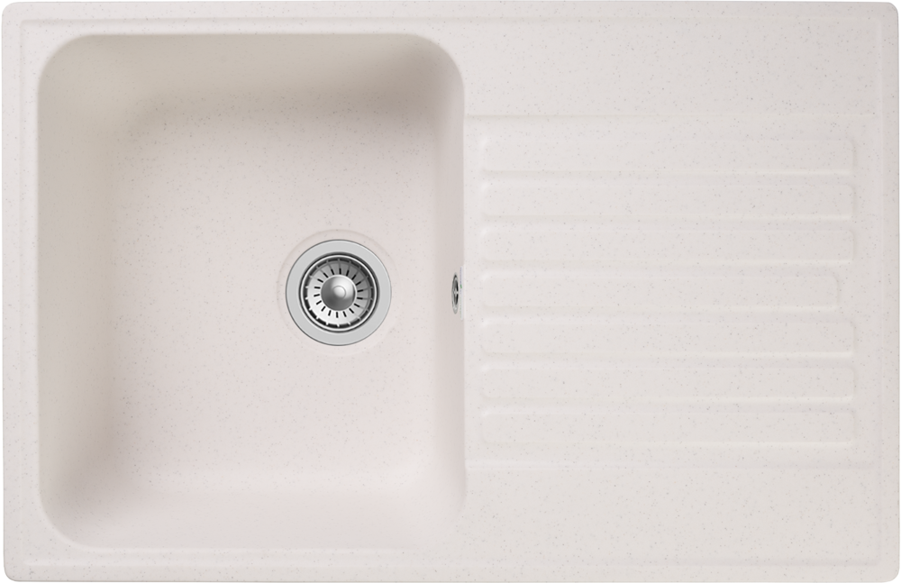GranFest QUARZ GF-Z78, мойка, гранит, белый