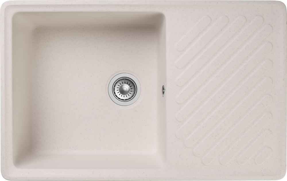 GranFest QUARZ GF-ZL-52, мойка, гранит, белый