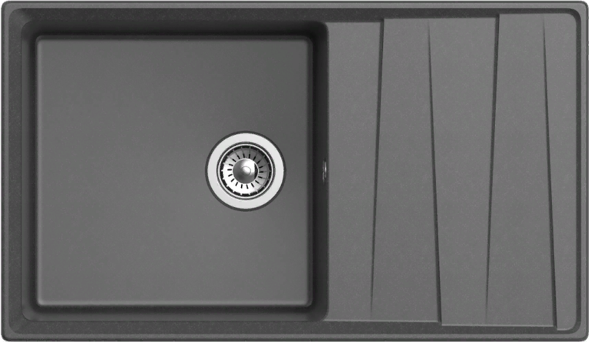 GranFest LEVEL GF-LV-860L, мойка, мрамор, графит
