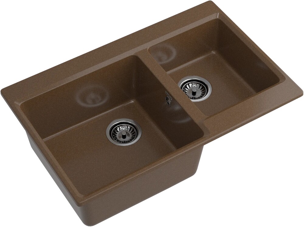 GranFest LEVEL GF-LV-780K, мойка, мрамор, терракот