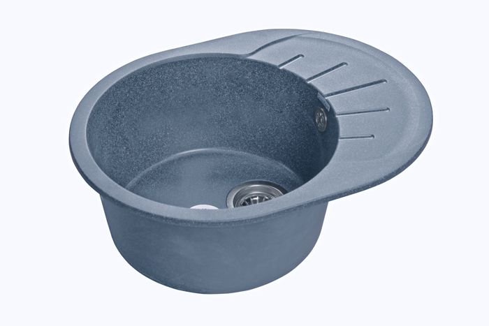 GranFest RONDO GF-R-580 L, мойка, мрамор, графит