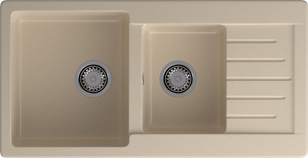 GranFest PRACTIK GF-P-980 KL, мойка, мрамор, кашемир