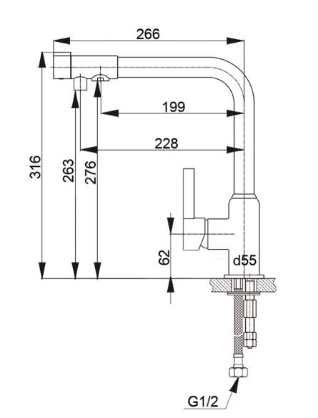 GranFest 7671, смеситель, мрамор, терракот