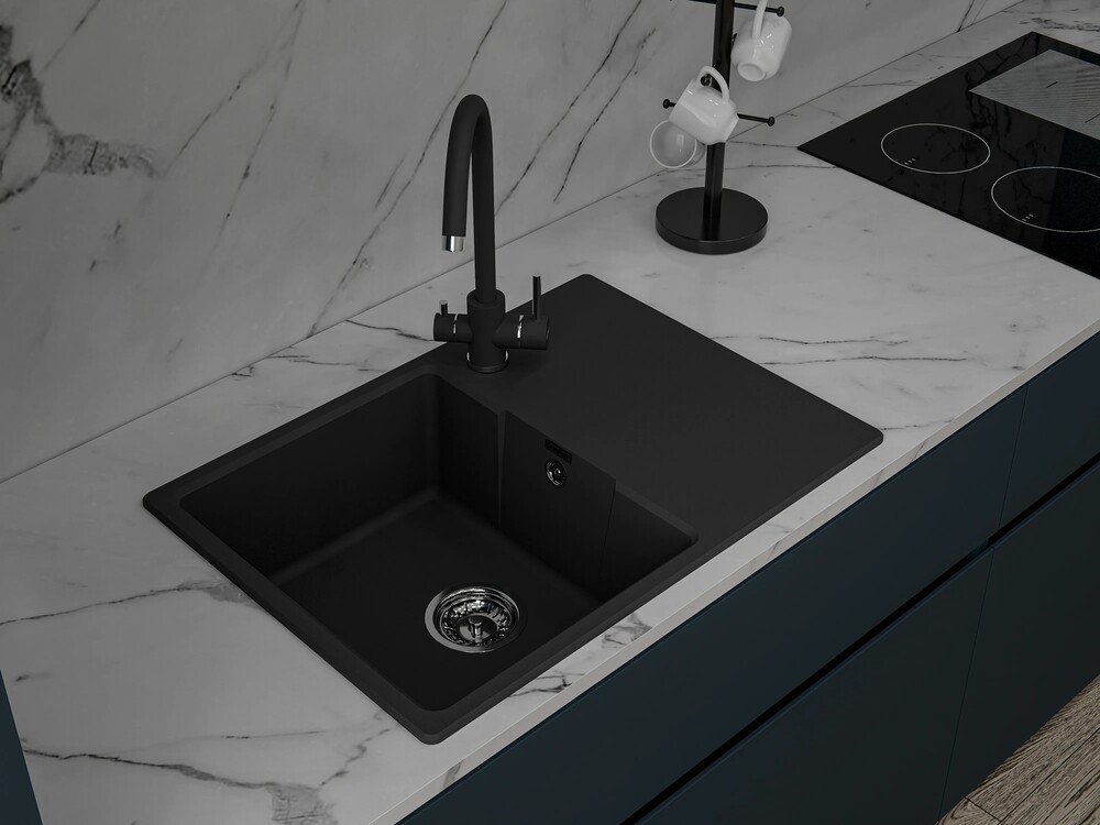 GranFest URBAN 668L мойка, гранит, черный