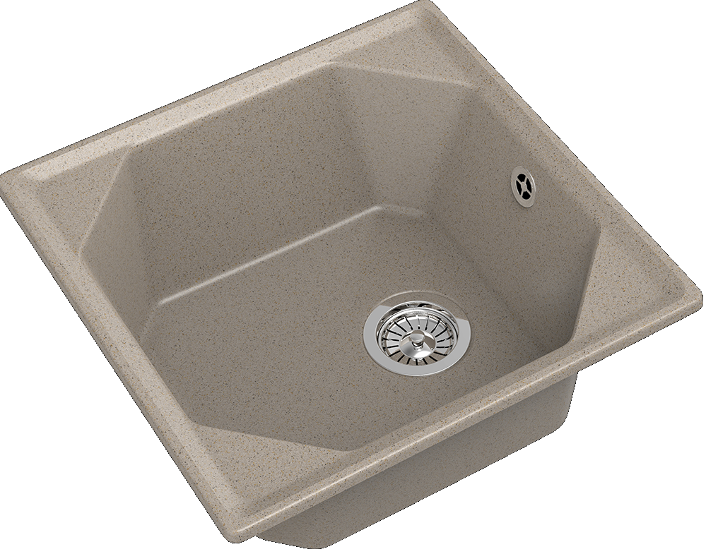 GranFest UNIQUE U-500, мойка, мрамор, песочный