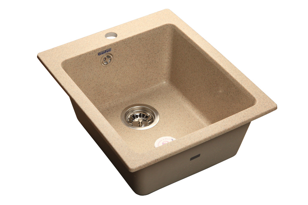 GranFest PRAKTIK GF-P-505, мойка, мрамор, песочный