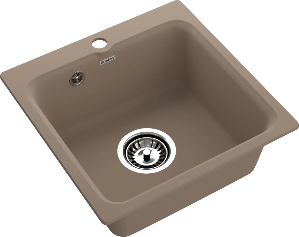 GranFest GF-SMART 430, мойка, мрамор, песочный