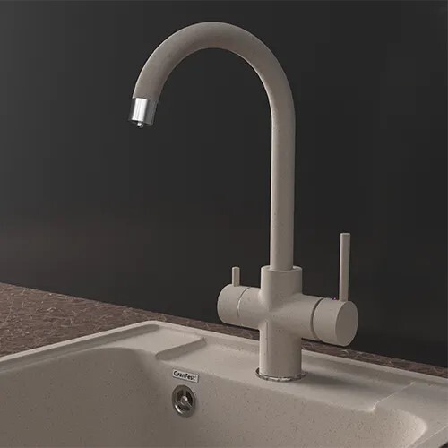 GranFest GF-Z-5422, смеситель, гранит, песочный