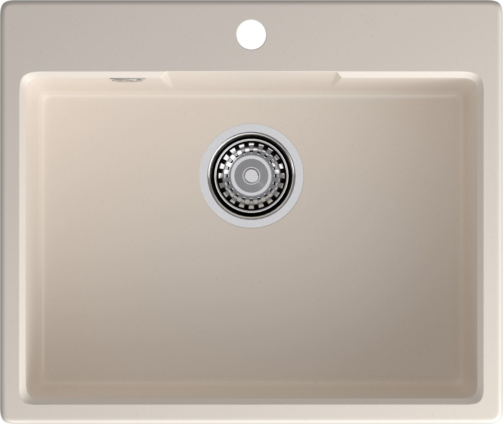 GranFest URBAN GF-UR-658, мойка, гранит, белый