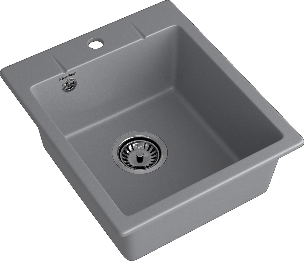 GranFest URBAN 242, мойка, гранит, темно-серый
