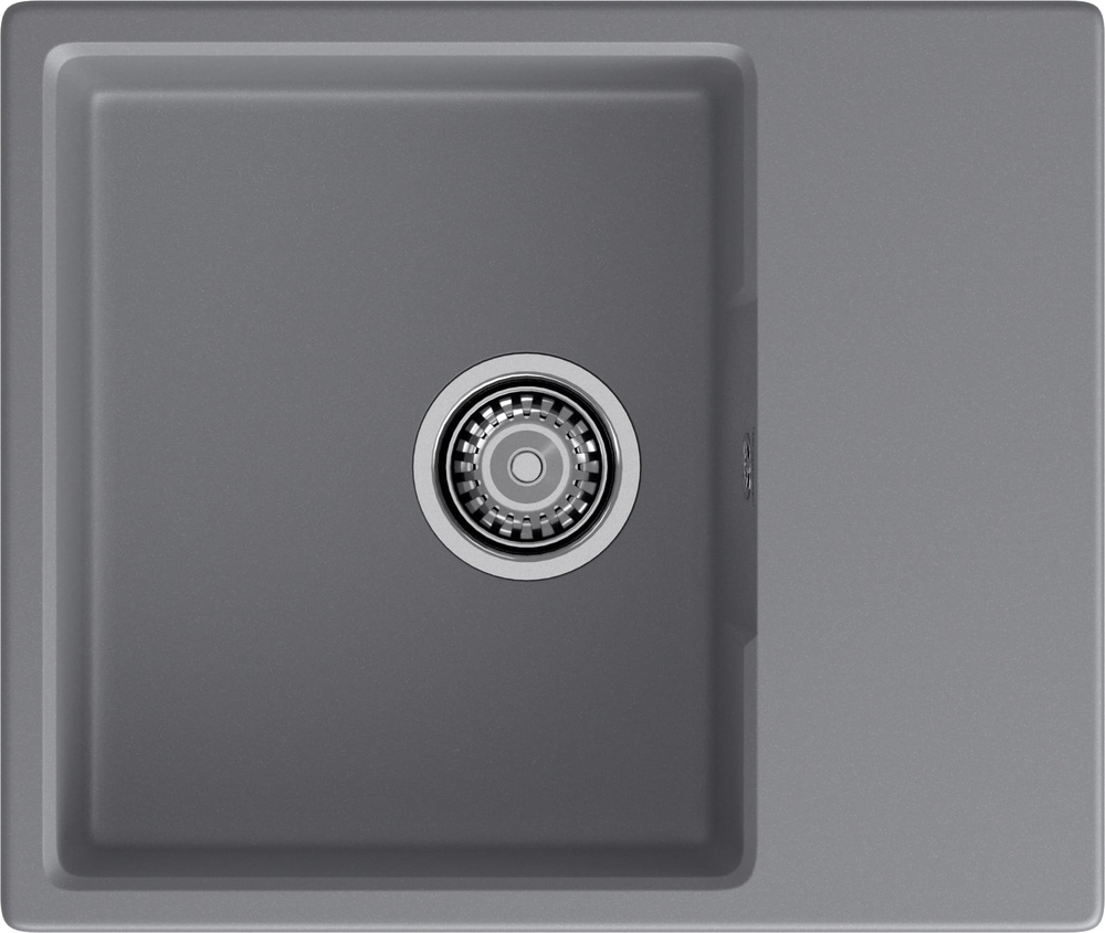 GranFest URBAN GF-UR-658L, мойка, гранит, темно-серый