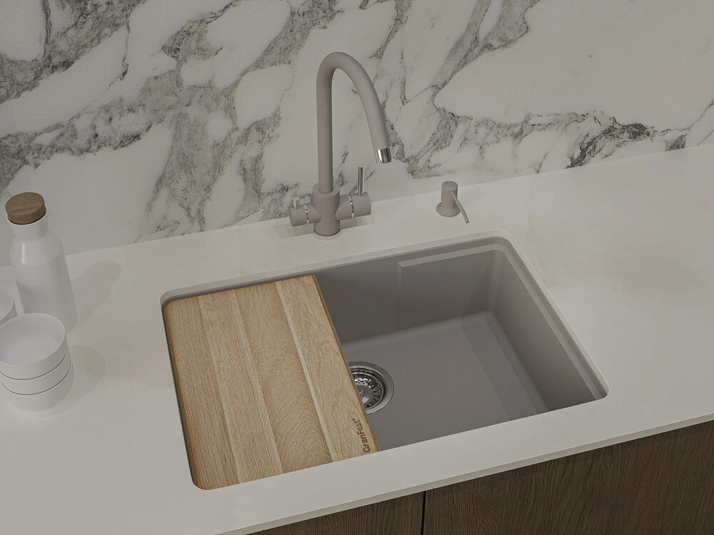 GranFest URBAN 4565, мойка, гранит, темно-серый