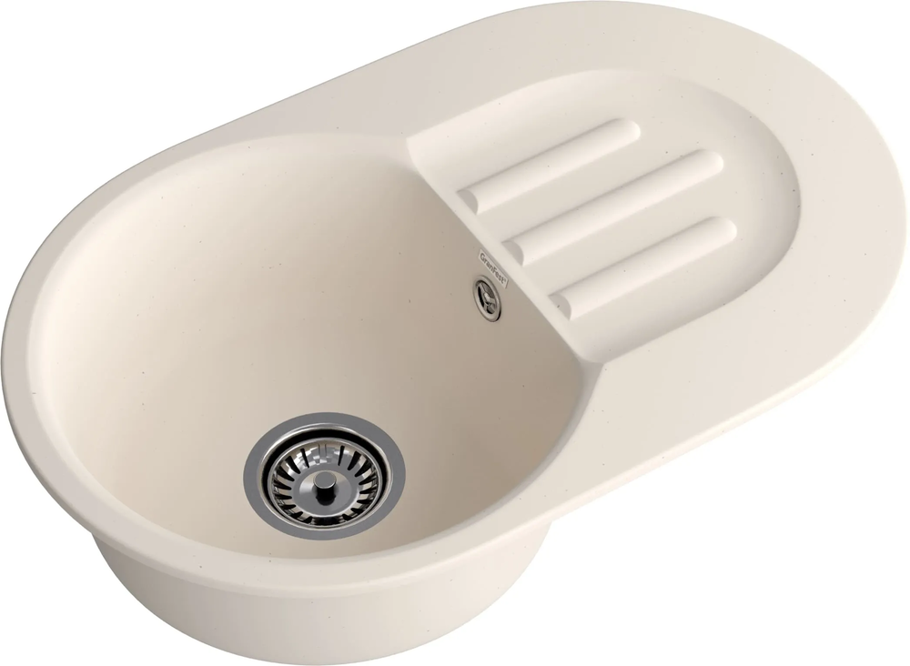 GranFest GF-SMART 685 L, мойка, мрамор, белый