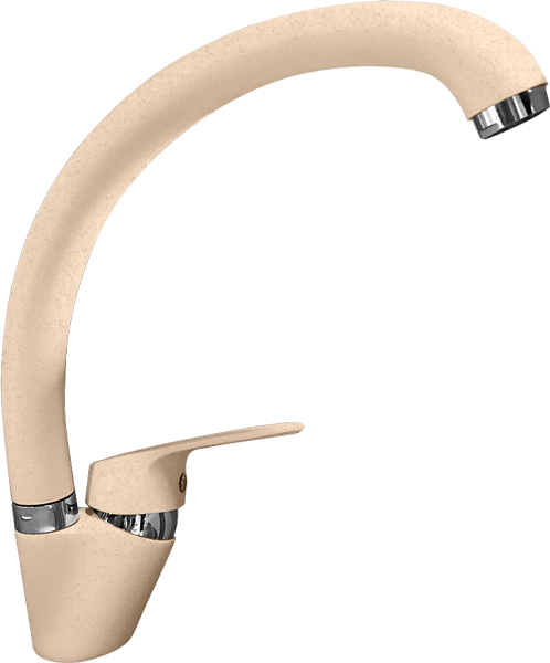 GranFest 3323, смеситель, мрамор, песочный