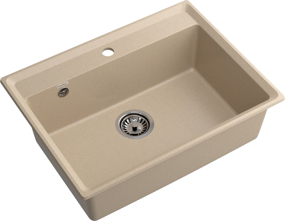 GranFest LEVEL GF-LV-660, мойка, мрамор, песочный