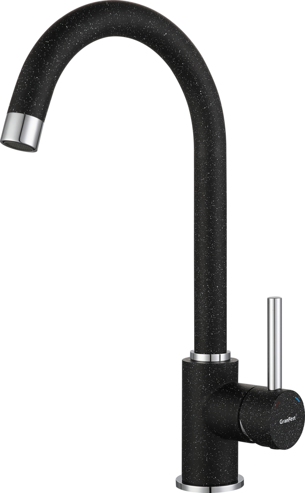 GranFest 3650, смеситель, мрамор, черный