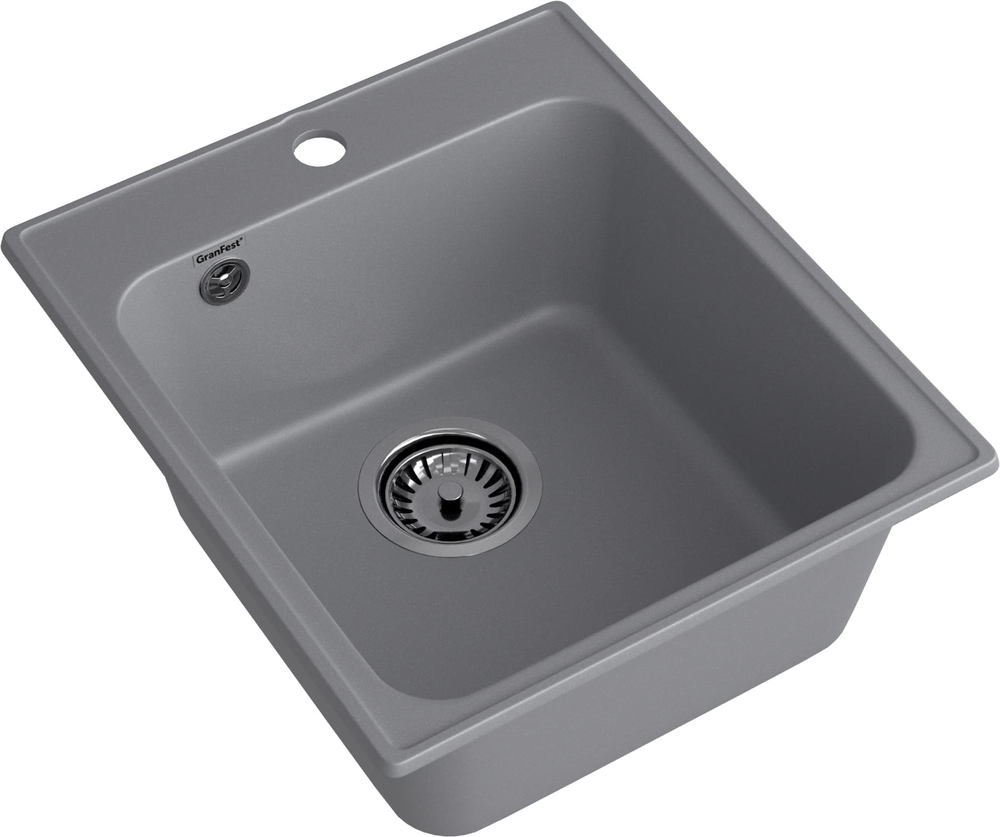 GranFest QUARZ GF-Z17, мойка, гранит, темно-серый