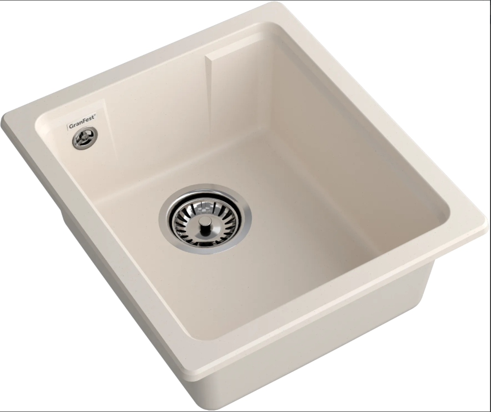 GranFest URBAN 4540, мойка, гранит, белый