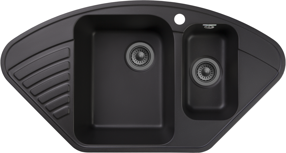 GranFest QUARZ GF-Z14, мойка, гранит, черный