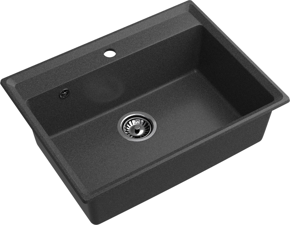 GranFest LEVEL GF-LV-660, мойка, мрамор, графит