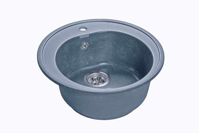GranFest RONDO GF-R-510, мойка, мрамор, графит
