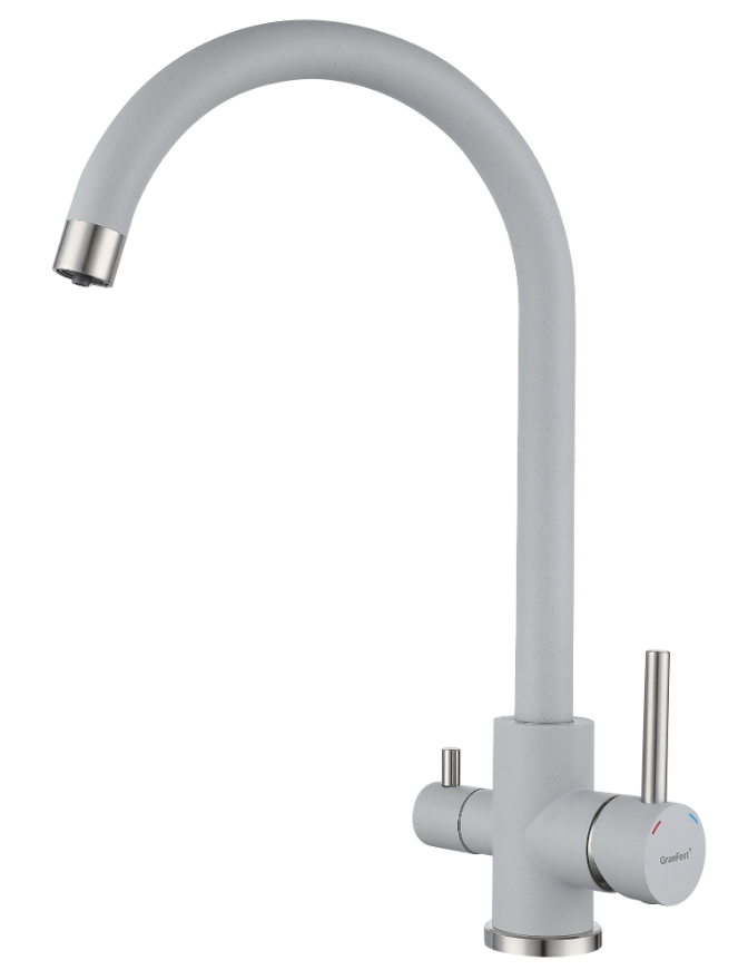 GranFest GF-Z-5420, смеситель, гранит, серый