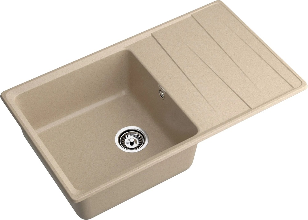 GranFest LEVEL GF-LV-860L, мойка, мрамор, песочный