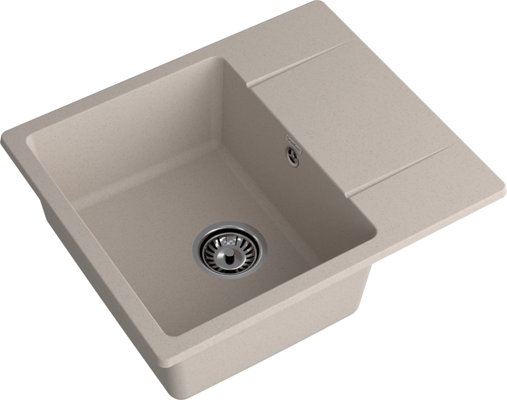 GranFest URBAN 258L, мойка, гранит, песочный
