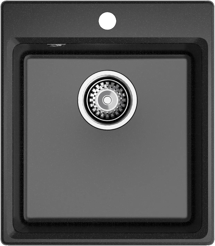 GranFest LEVEL GF-LV-420, мойка, мрамор, черный