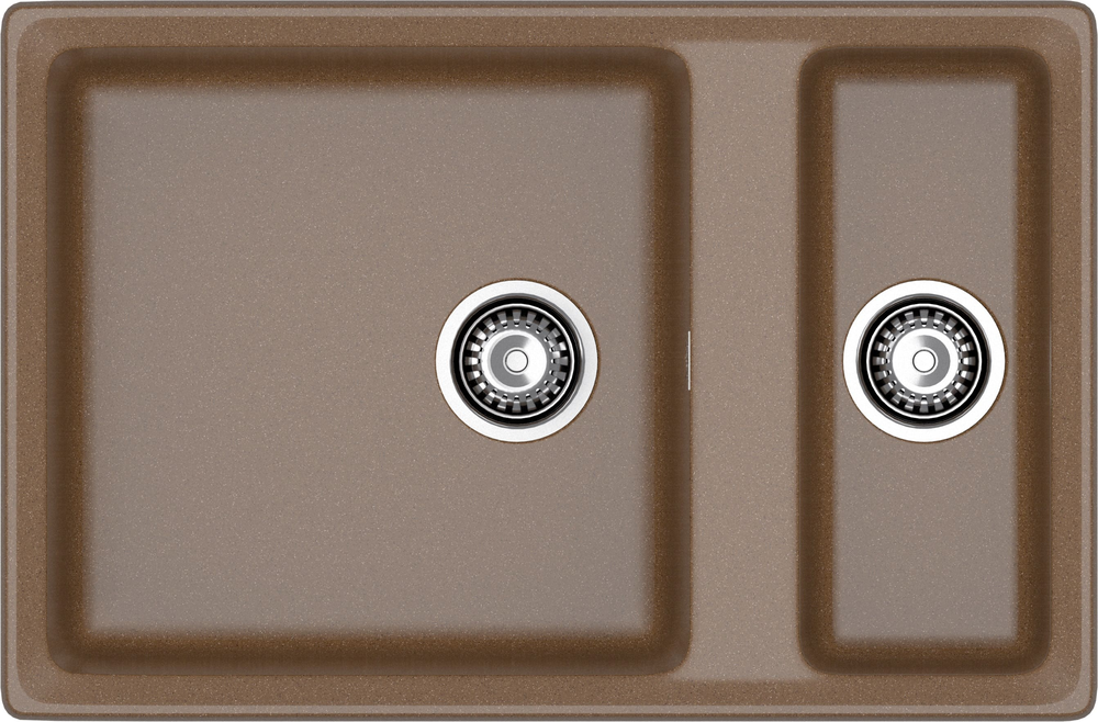 GranFest LEVEL GF-LV-760K, мойка, мрамор, терракот