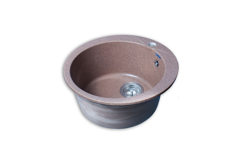 GranFest RONDO GF-R-480, мойка, мрамор, терракот
