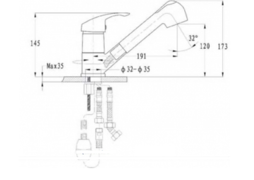 GranFest 1774, смеситель, мрамор, светло-розовый