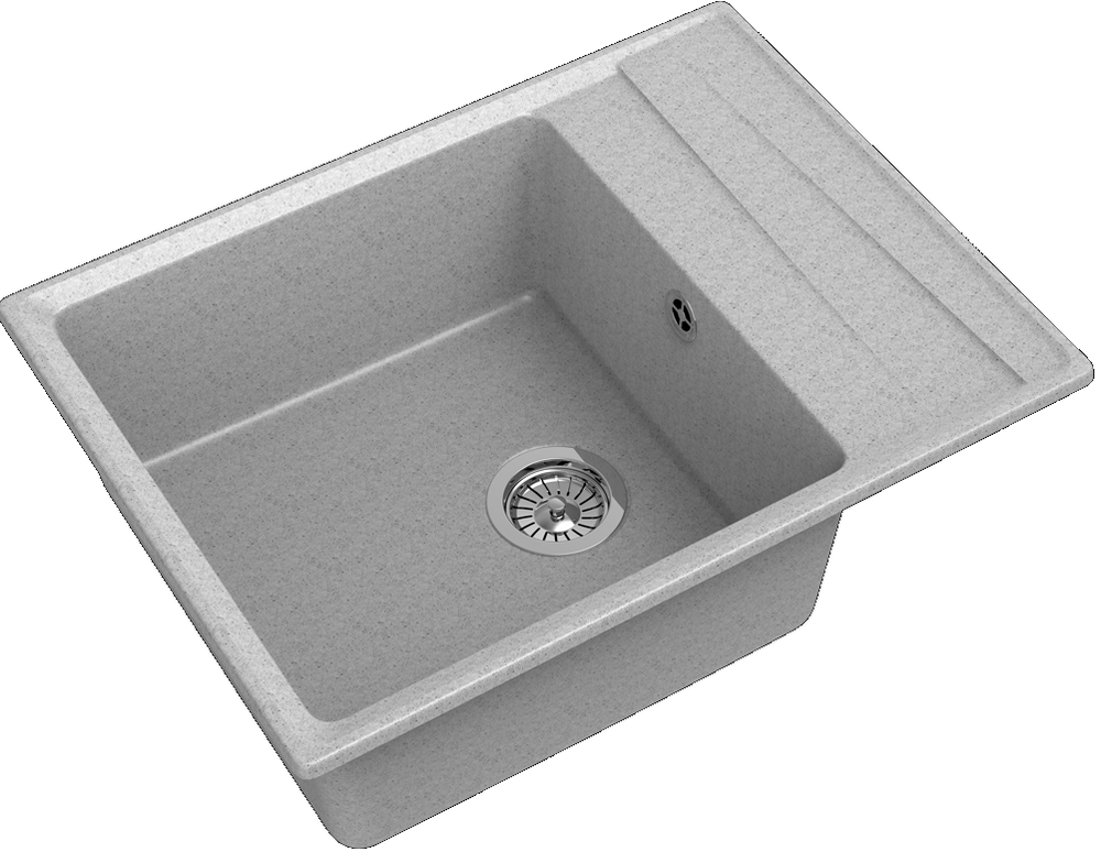GranFest LEVEL GF-LV-660L, мойка, мрамор, серый