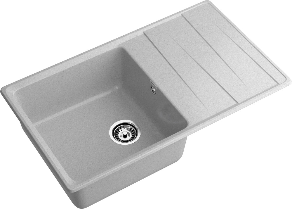 GranFest LEVEL GF-LV-860L, мойка, мрамор, серый