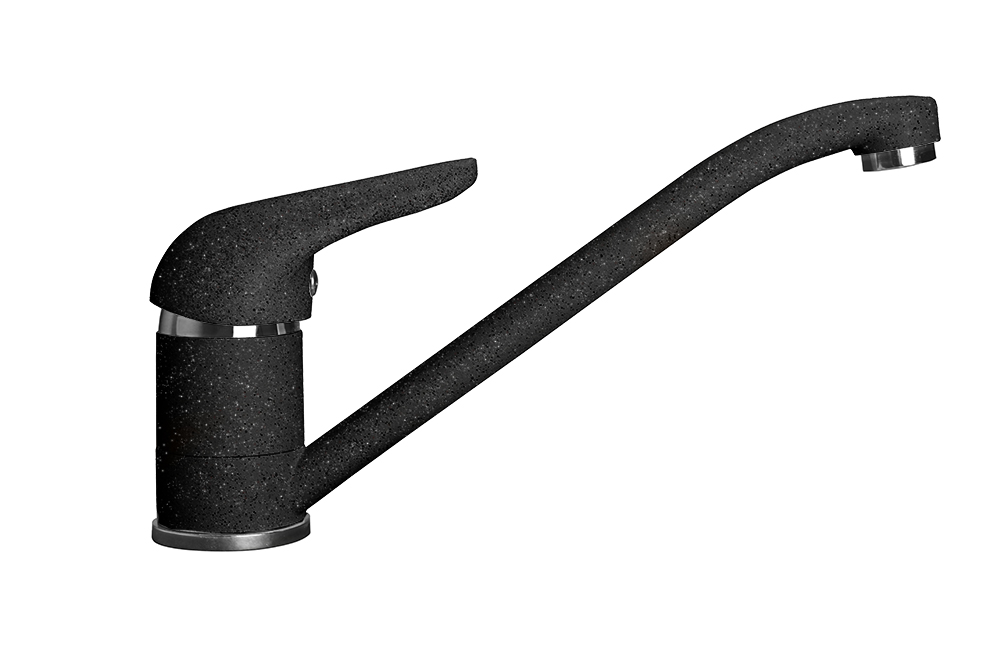 GranFest 2124, смеситель, мрамор, черный