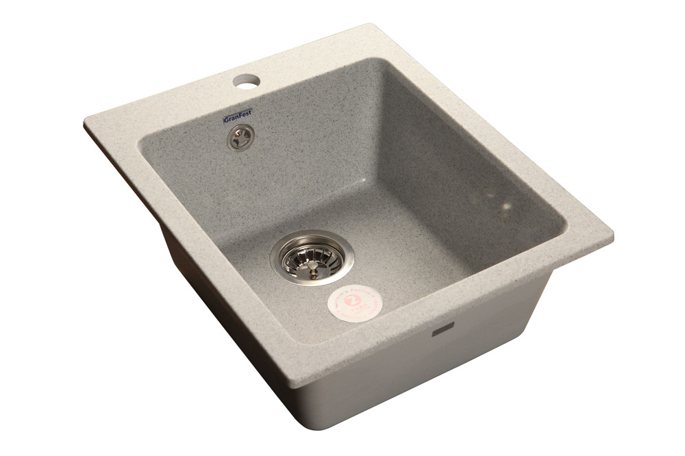 GranFest PRAKTIK GF-P-505, мойка, мрамор, серый