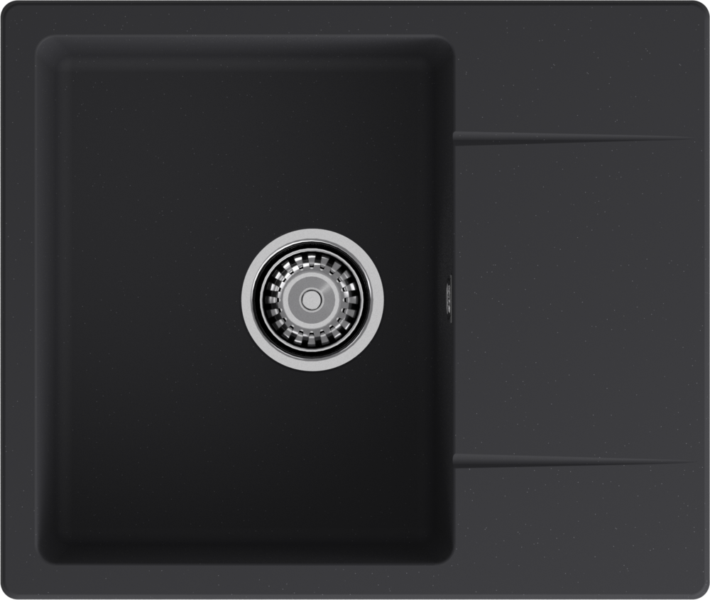 GranFest URBAN 258L, мойка, гранит, черный