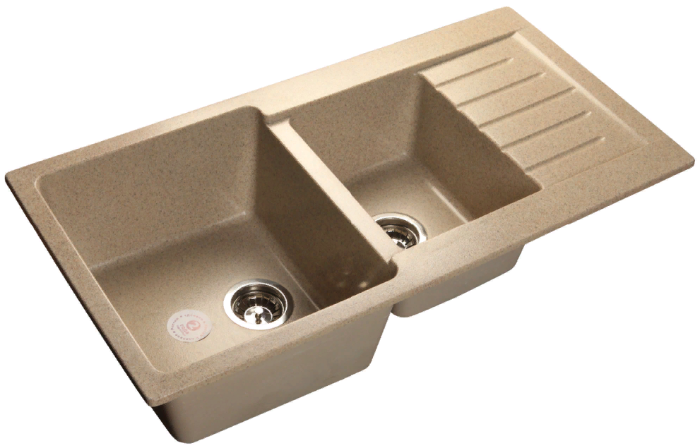 GranFest PRACTIK GF-P-980 KL, мойка, мрамор, песочный