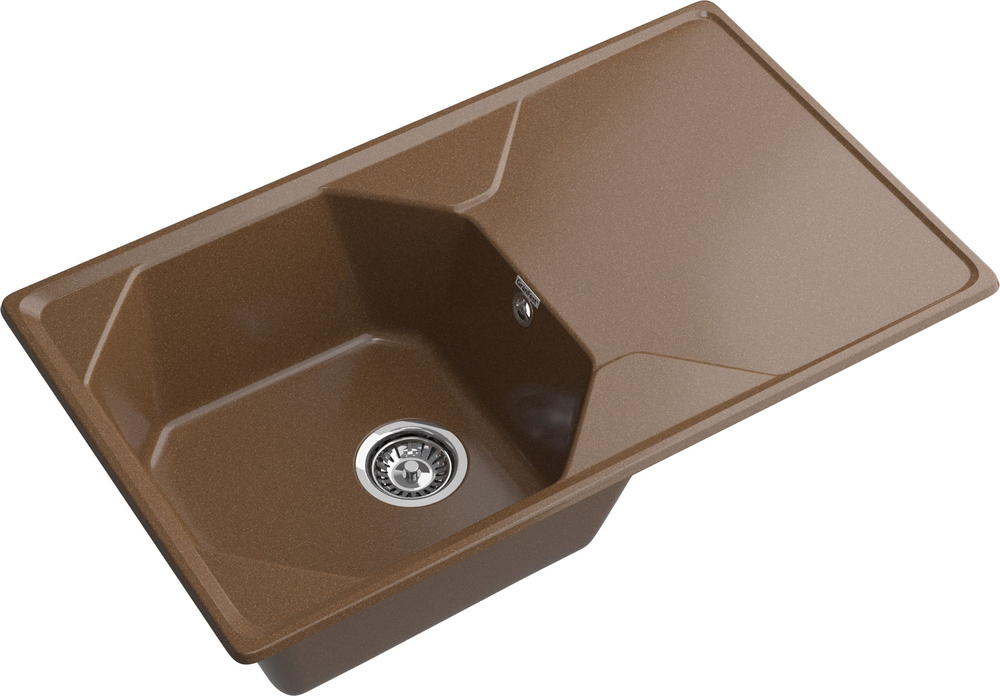 GranFest UNIQUE GF-U-840L, мойка, мрамор, терракот