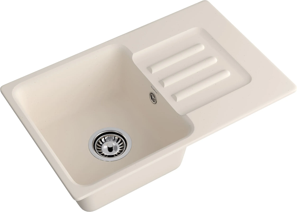 GranFest GF-SMART 680 L, мойка, мрамор, белый