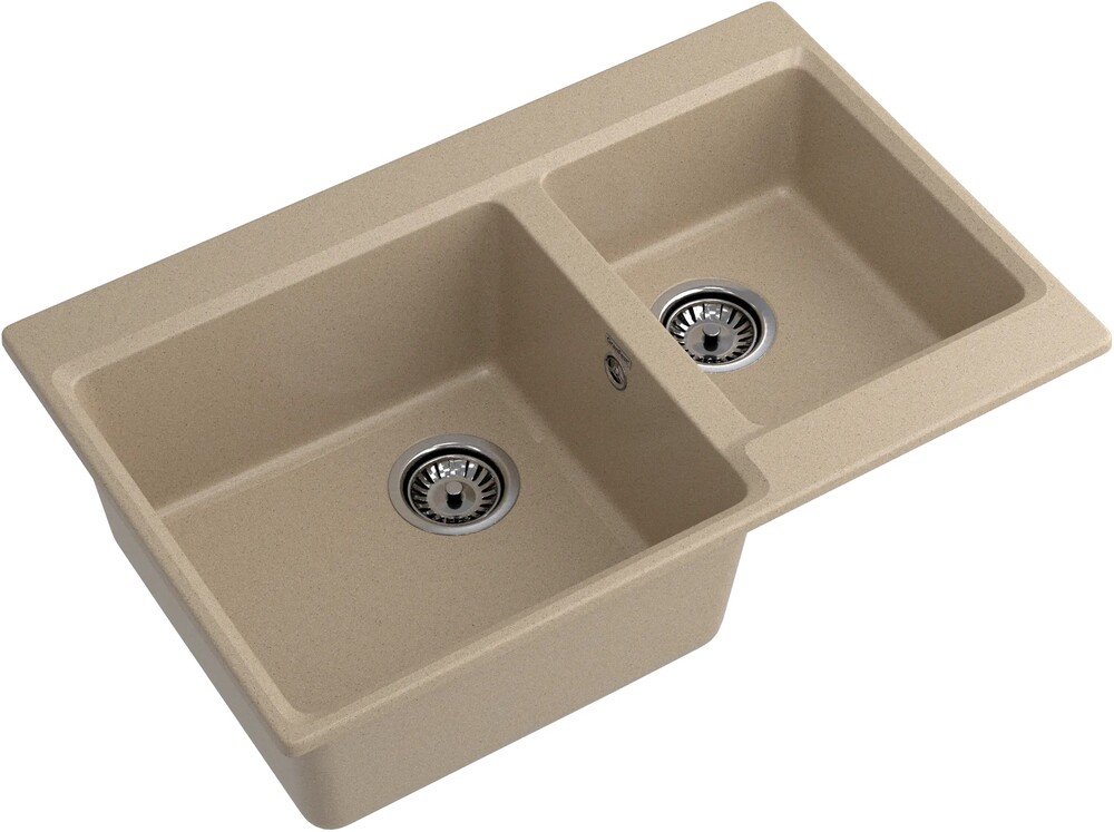 GranFest LEVEL GF-LV-780K, мойка, мрамор, песочный