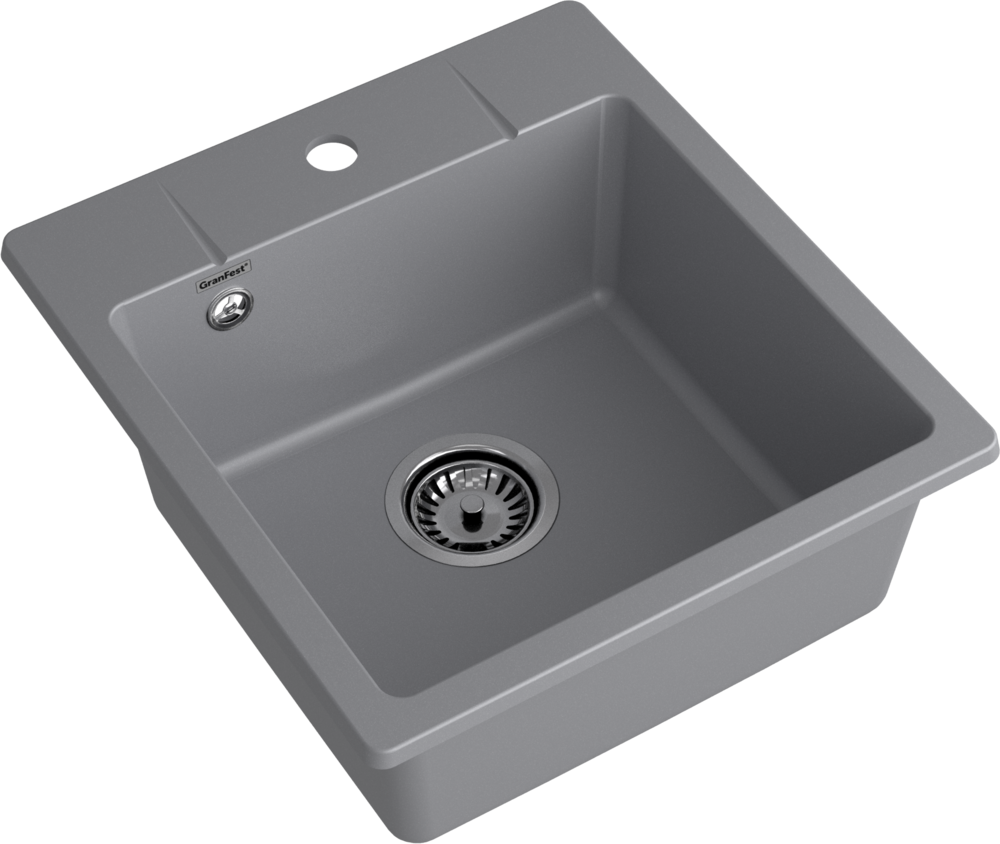 GranFest URBAN 245, мойка, гранит, темно-серый