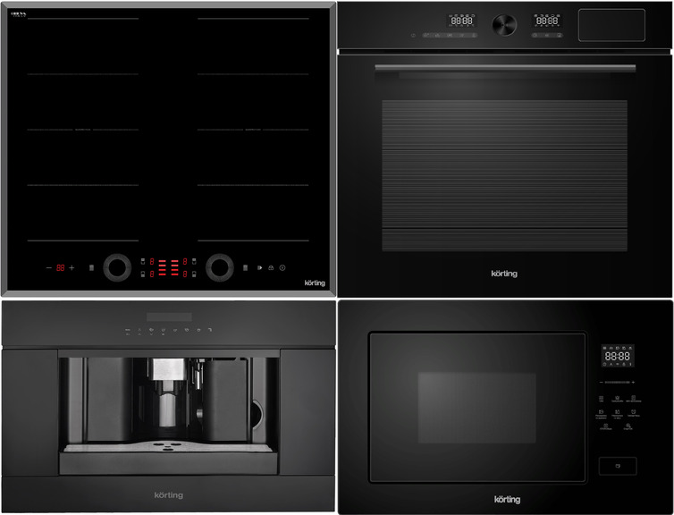 KORTING HIB 68700 B QUADRO + OKB 1650 GN STEAM + KMI 827 GN + KCM 9200 BG