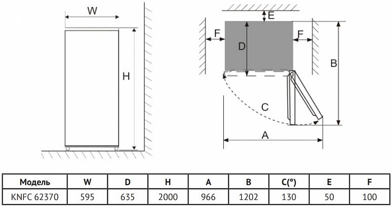 Korting KNFC 62370 W
