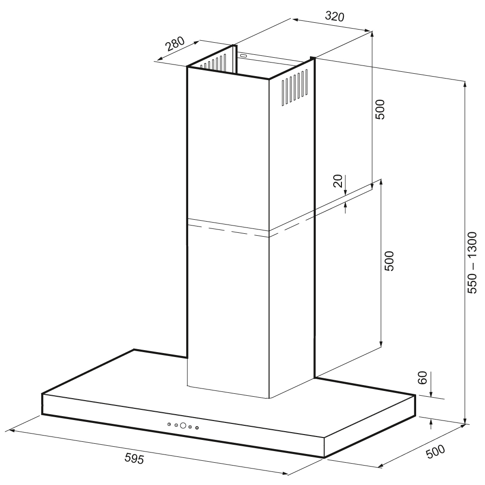 Krona FRANZISKA 600 INOX S